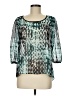 A. Byer 100% Polyester Teal 3/4 Sleeve Blouse Size M - photo 1