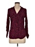Splendid 100% Rayon Polka Dots Burgundy Long Sleeve Blouse Size M - photo 1
