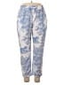 Unbranded 100% Polyester Print Blue Casual Pants Size XXL - photo 1