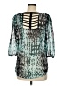 A. Byer 100% Polyester Teal 3/4 Sleeve Blouse Size M - photo 2