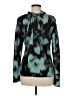 MNG Tie-dye Teal Long Sleeve Blouse Size 6 - photo 2