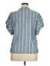 Evereve Teal Short Sleeve Blouse Size XL - photo 2