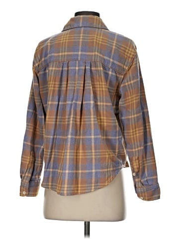 Madewell Flannel Oversized Boyfriend Shirt in Plaid (view 2)