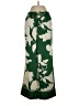 H&M 100% Polyester Floral Green Casual Pants Size S - photo 1