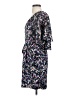 Collective Concepts 100% Polyester Print Blue Casual Dress Size S - photo 5