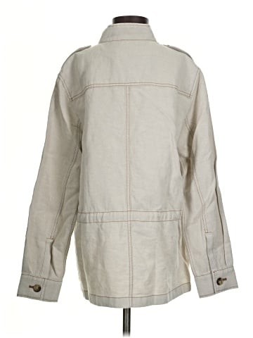 Madewell Cinched Utility Jacket in Italian Linen Twill (view 2)