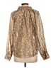 Bailey 44 Snake Print Animal Print Tan Long Sleeve Blouse Size EU 44 / US 14 - photo 2