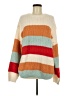 Unbranded Stripes Orange Pullover Sweater Size M - photo 1