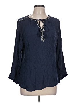 Black Rainn 3/4 Sleeve Blouse