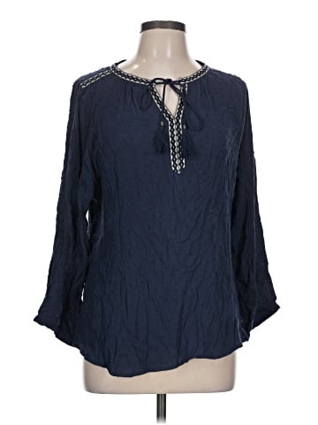 Black Rainn 3/4 Sleeve Blouse (view 1)