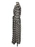 H&M 100% Polyester Stripes Black Casual Dress Size M - photo 5