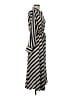 H&M 100% Polyester Stripes Black Casual Dress Size M - photo 4