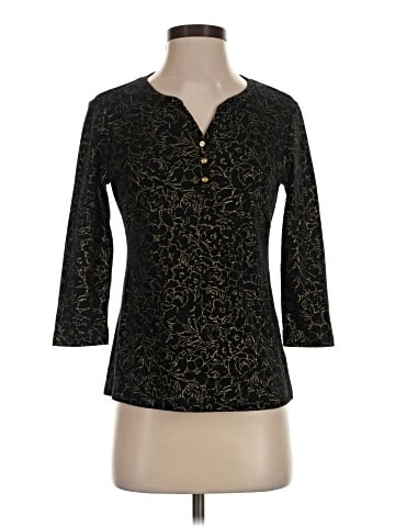 Karen Scott 3/4 Sleeve Top (view 1)