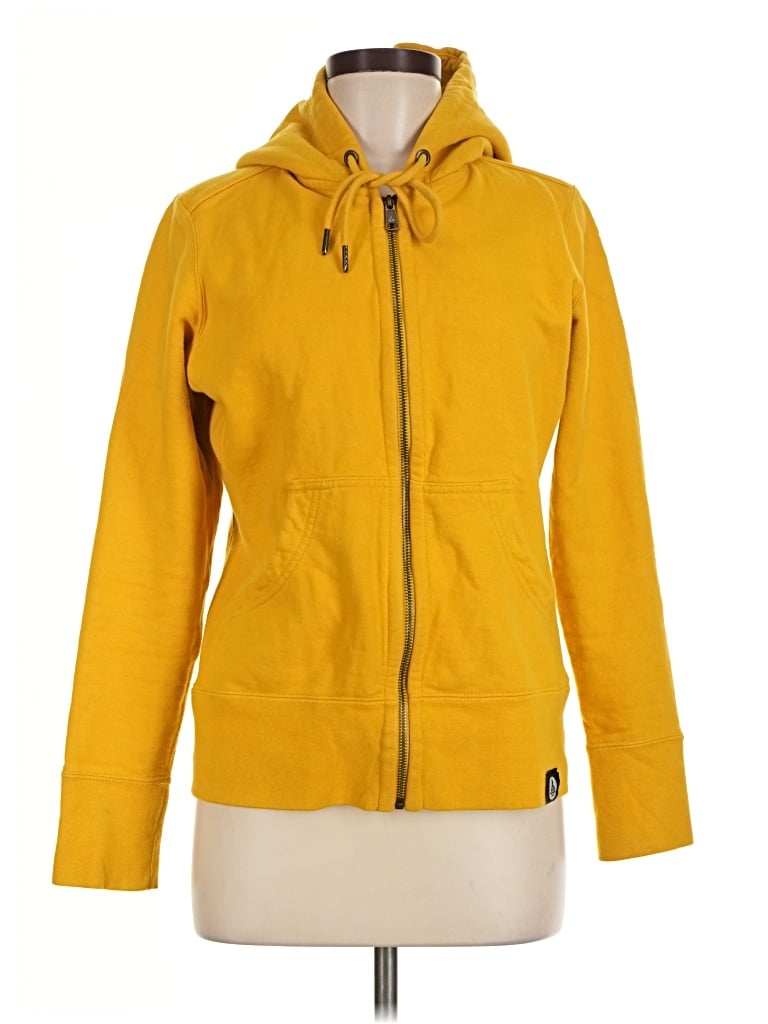 Pre-owned American Giant Zip Up Hoodie In Yellow