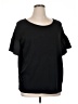 Halogen 100% Supima Cotton Black Short Sleeve Top Size XL - photo 1