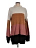 Lulus 100% Polyester Color Block Brown Turtleneck Sweater Size XS - photo 1
