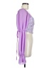 Unbranded 100% Polyester Purple 3/4 Sleeve Blouse Size M - photo 4