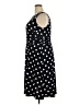 Chaps Polka Dots Black Casual Dress Size 18w - photo 5