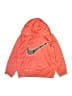 Nike 100% Polyester Orange Zip Up Hoodie Size 7 - photo 1