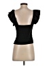 Missguided 100% Polyester Black Short Sleeve Top Size 2 - photo 2
