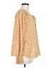 Pleione 100% Polyester Yellow Long Sleeve Blouse Size M - photo 4