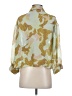 Acne 100% Silk Green Silk printed blouse Size EU 36 / US 6 - photo 2