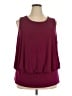Lane Bryant Burgundy Sleeveless Blouse Size 22 - 24 Plus - photo 1