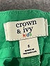 Crown & Ivy Solid Green Shorts Size 8 - photo 3