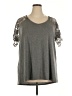 Louise Paris Gray Short Sleeve Top Size 3X - photo 1