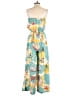 True Destinations 100% Polyester Tropical Teal Jumpsuit Size XS - photo 2