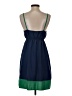 Assorted Brands 100% Polyester Color Block Green Casual Dress Size S - photo 2