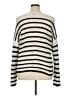 Nine West 100% Cotton Stripes Ivory Pullover Sweater Size XL - photo 2