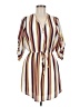 J for Justify Stripes Ivory Casual Dress Size M - photo 1