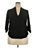 Lush Black 3/4 Sleeve Blouse Size 3X - photo 1