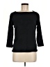 Three Dots Black 3/4 Sleeve T-Shirt Size M - photo 1