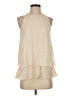 Theory 100% Silk Ivory Sleeveless Silk Top Size P (petite) - photo 1