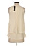 Theory 100% Silk Ivory Sleeveless Silk Top Size P (petite) - photo 2