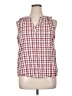 St. John's Bay Red Sleeveless Blouse Size XL - photo 1