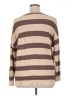 Pink Lily Stripes Brown Pullover Sweater Size XL - photo 2