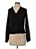 Atmosphere 100% Polyester Black Long Sleeve Blouse Size 2 - photo 1