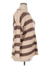 Pink Lily Stripes Brown Pullover Sweater Size XL - photo 4