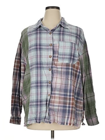 BP. Long Sleeve Button-Down Shirt (view 1)