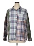 BP. Color Block Green Long Sleeve Button-Down Shirt Size XL - photo 1