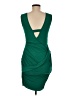 Assorted Brands Solid Green Cocktail Dress Size M - photo 2