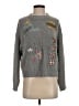 Pull&Bear Gray Long Sleeve Top Size S - photo 1