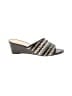 Ann Taylor Chevron-herringbone Black Wedges Size 6 1/2 - photo 1