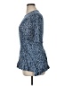Area Code Blue 3/4 Sleeve Blouse Size 14 - photo 5