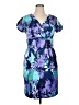 Rabbit Rabbit Rabbit Designs Print Blue Cocktail Dress Size 16 - photo 1