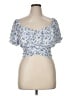 rue21 100% Polyester Blue Tube Top Size 1X - photo 1