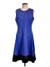 DKNY Color Block Blue Cocktail Dress Size 12 - photo 1